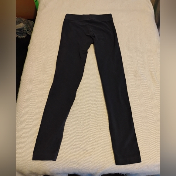 Adidas Navy Blue Leggings with Bold Logo - Picture 2 of 6